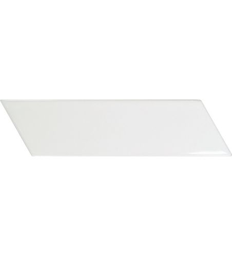 chevron wall MATT white right 5,2x18,6 płytka ścienna