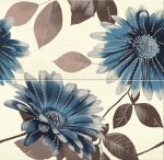 Infinita inserto tapeta kwiat blue 58,3x59,3 gat.I